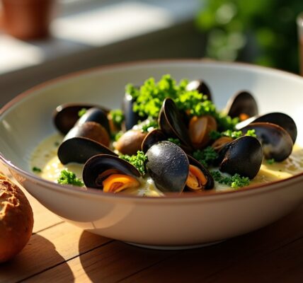 Délicieuses moules à la crème au vin blanc : recette simple et rapide