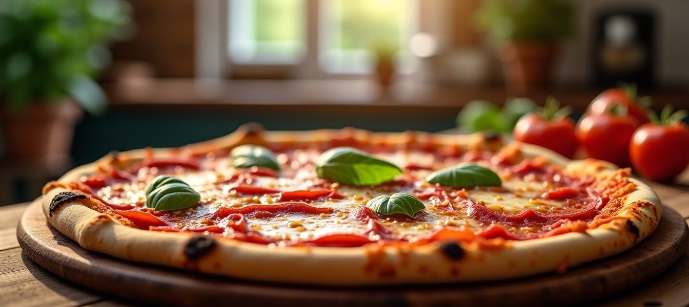 Recette simple et gourmande de pizza à la salami à préparer chez soi