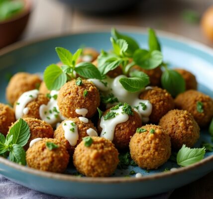 Recette simple de sauce falafel au yaourt frais et herbes aromatiques