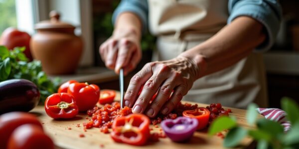 La Caponata Sicilienne de Grand-mère : Une Recette Authentique Simple à Réaliser