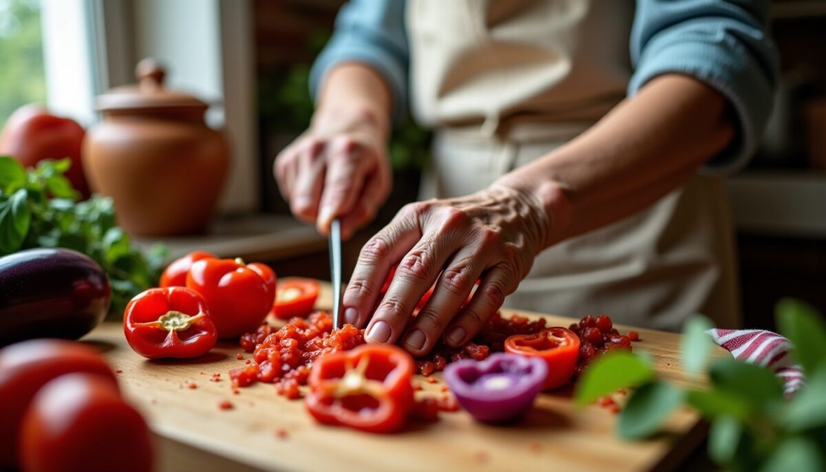 La Caponata Sicilienne de Grand-mère : Une Recette Authentique Simple à Réaliser