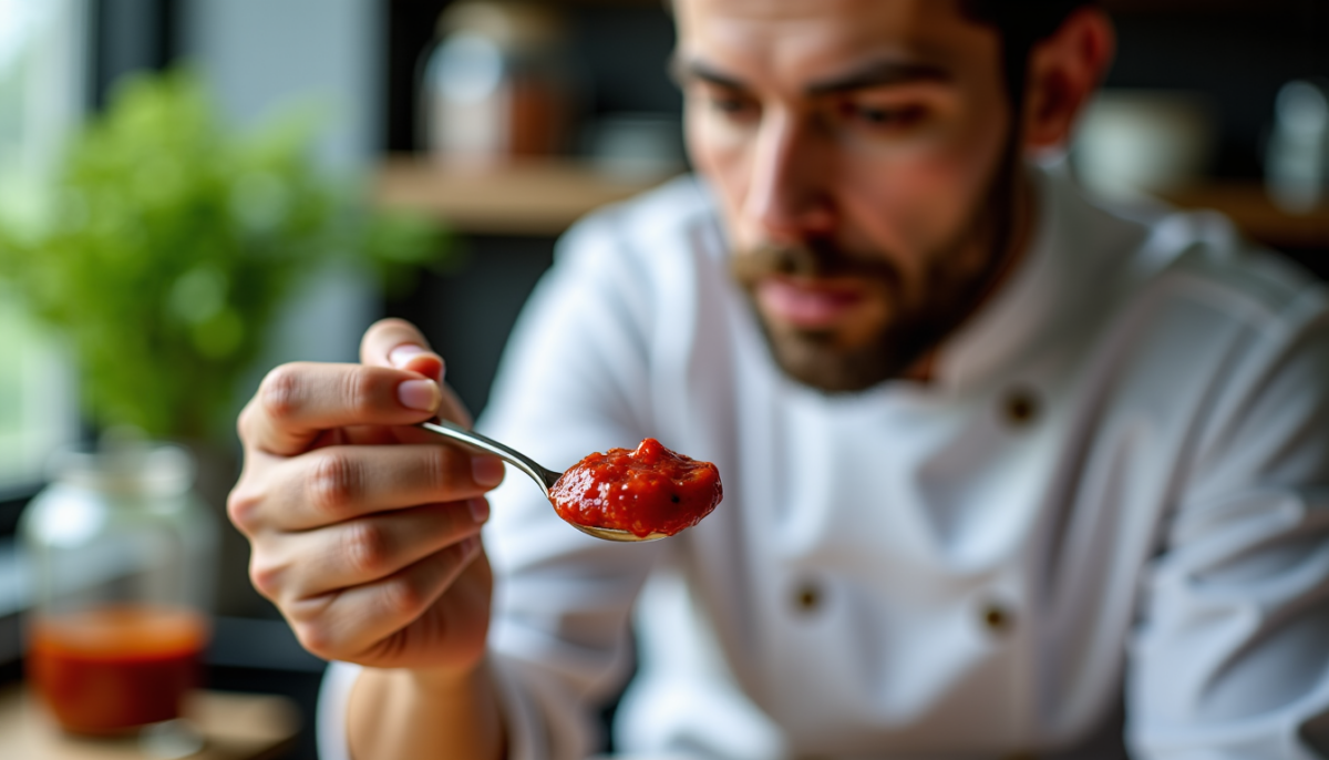 Reconnaître une sauce piquante de qualité : texture, couleur et arômes